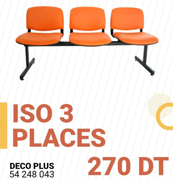 Chaise ISO 3 Places