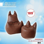 Pack pouf d'appoint éléphant