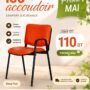 chaise iso classic avec accoudoir