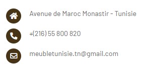 Adresse Meuble Tunisie