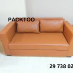 Canape 2 places sky marron
