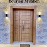 Porte extérieur en frêne