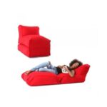 Pouf convertible - Chauffeuse -180x70x17