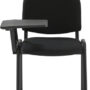 Chaise visiteur ISO NOIR TABLETTE